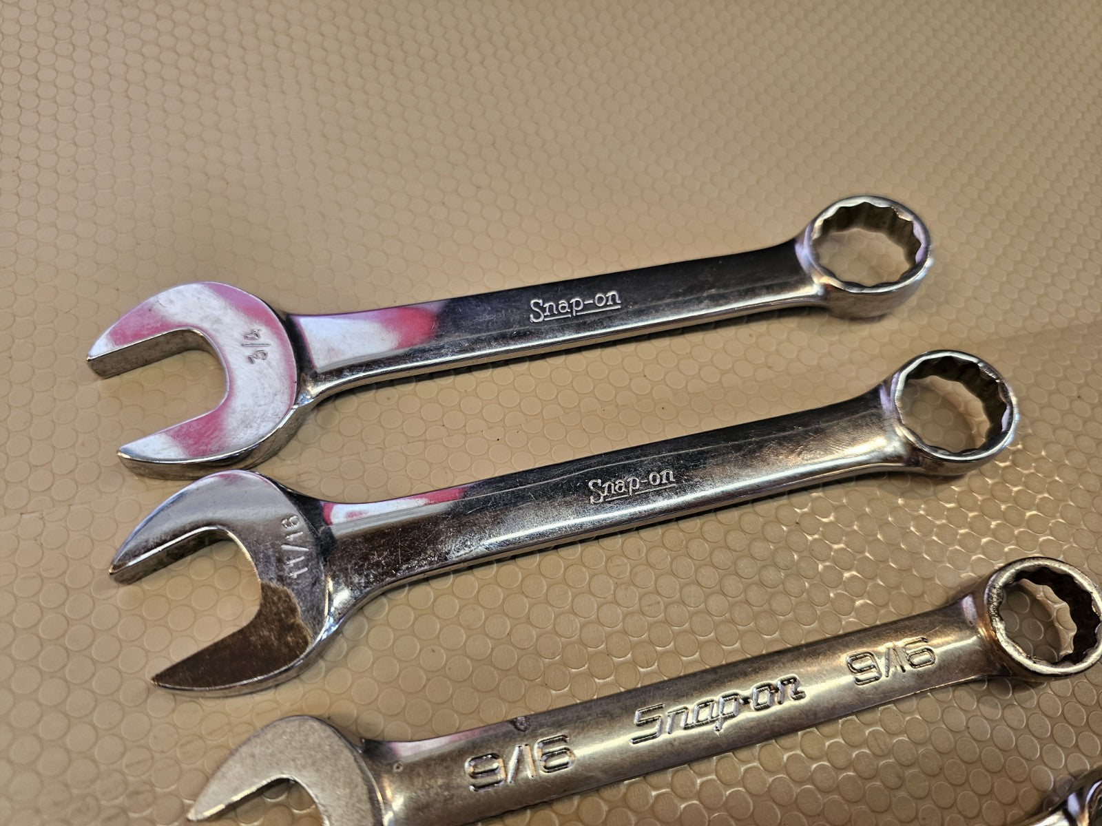Snap-On Tools, SAE 9 pc Short Combination Wrench Set 9/32"-3/4" Stubby 