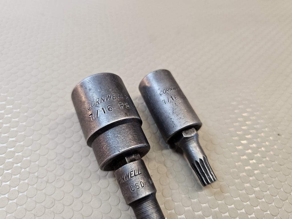 Cornwell Tools P3214 7/16 Shallow Impact Socket 1/2" Dr Bit Socket Triple Square