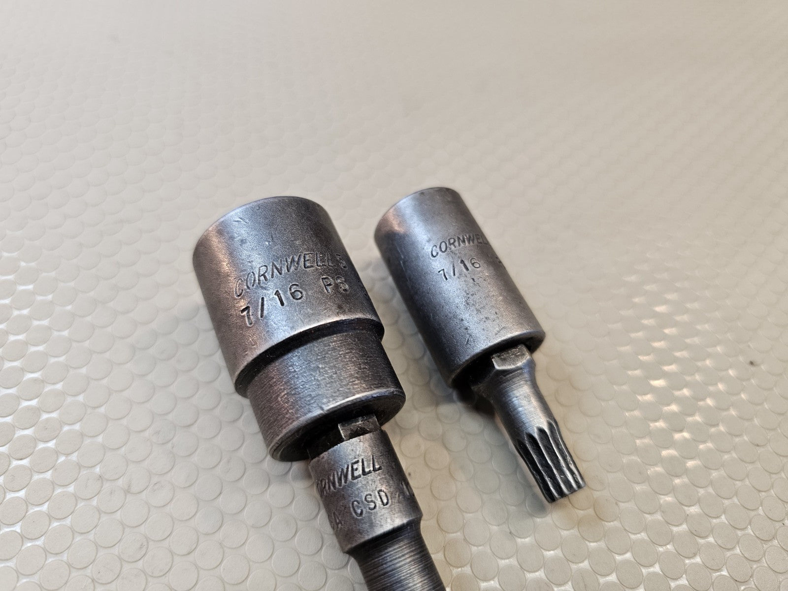 Cornwell Tools P3214 7/16 Shallow Impact Socket 1/2" Dr Bit Socket Triple Square