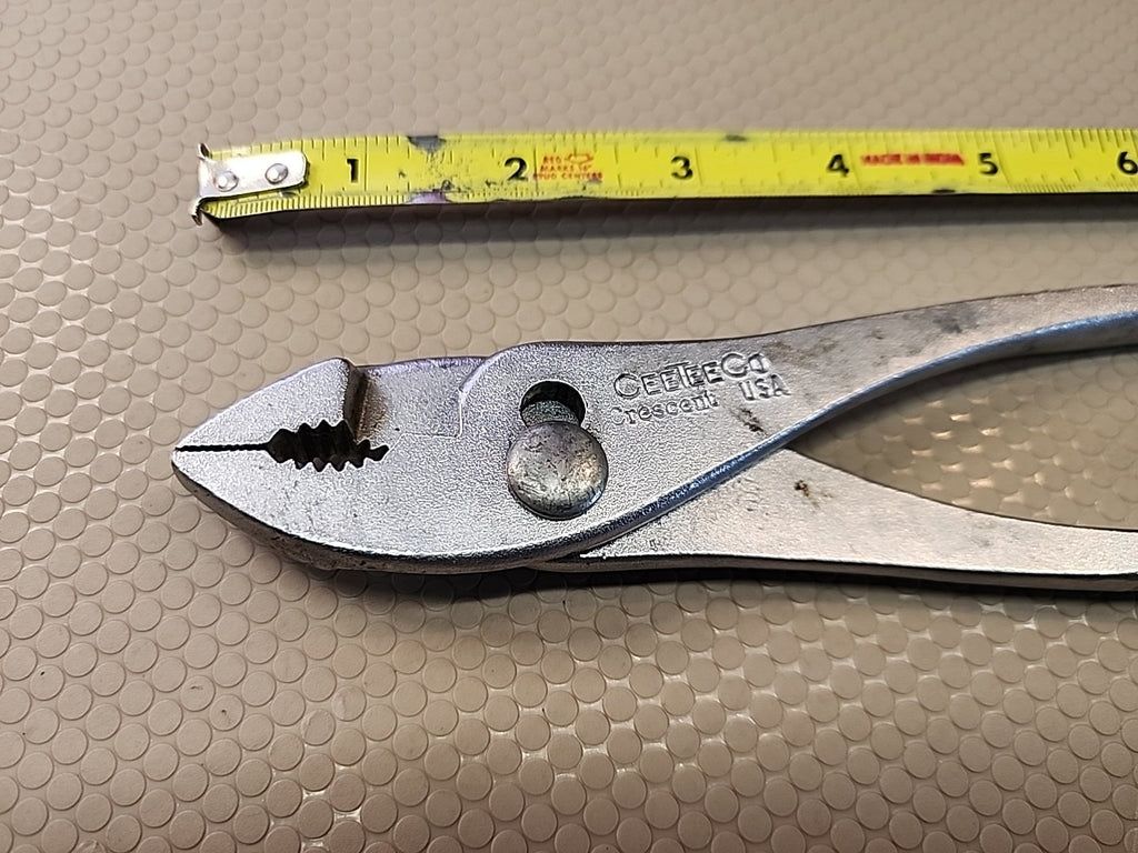 CeeTee Co. Crescent 8" Pliers Slip Joint Wire Cutting USA