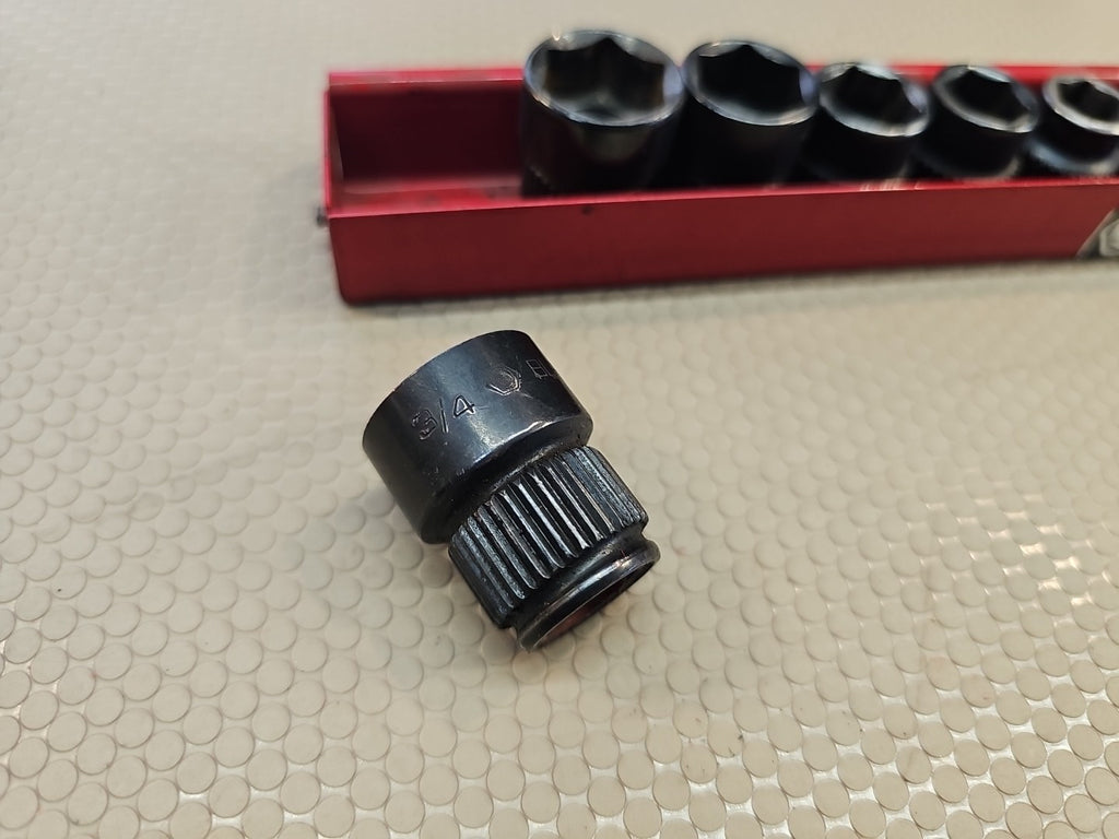 Matco Special Forces Pass Through SAE Short Impact Socket Set BLP Series 3/8 