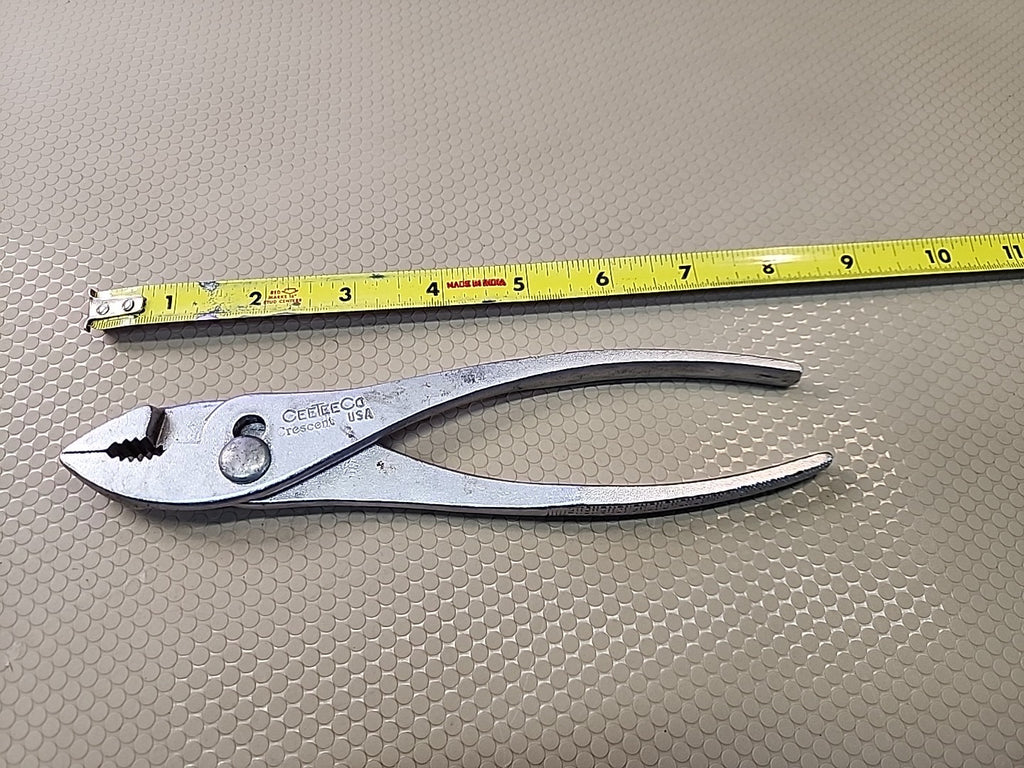 CeeTee Co. Crescent 8" Pliers Slip Joint Wire Cutting USA