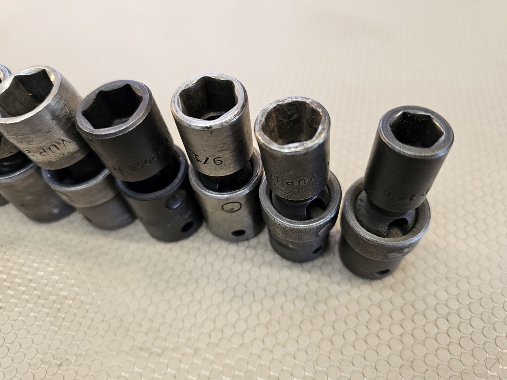 Mac Tools 7/16"-15/16" 9 Pc 1/2" Drive Impact Swivel Socket Set