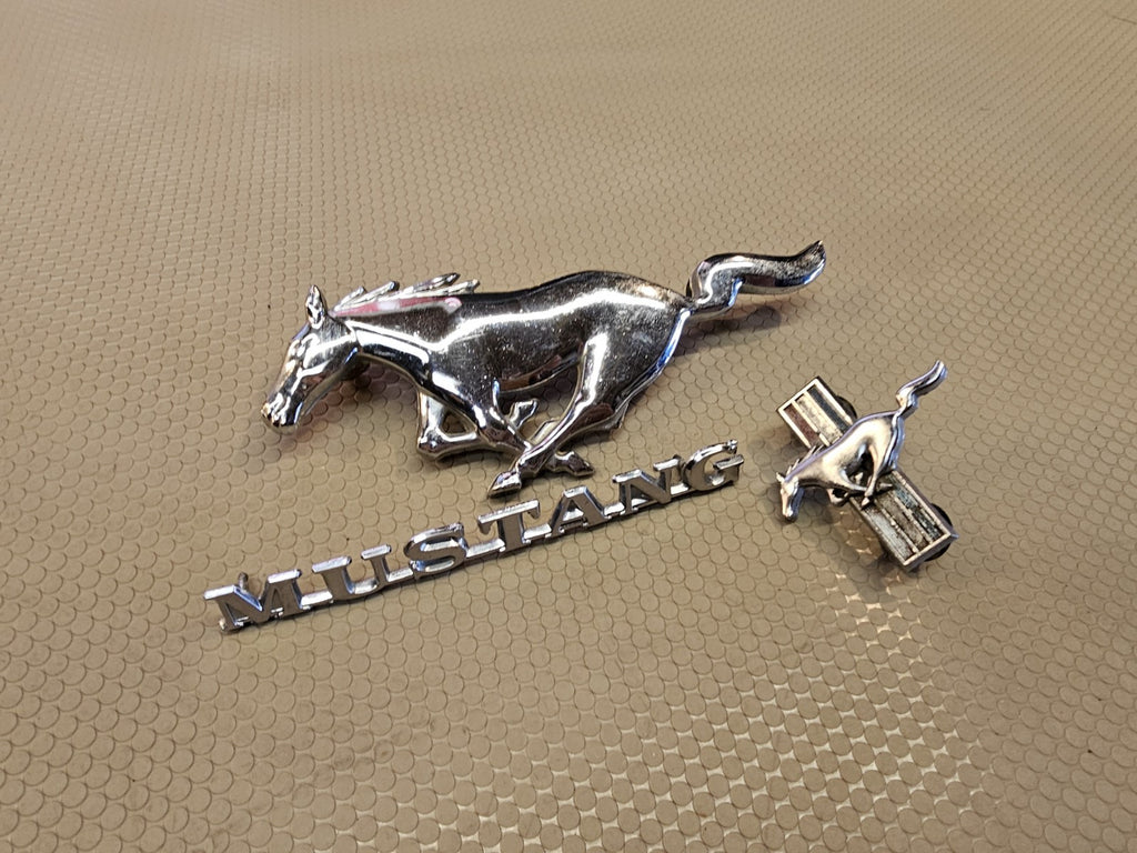 3x OEM! Vintage Original Ford Mustang 60s 70s Emblem Badge FoMoCo Scott Drake