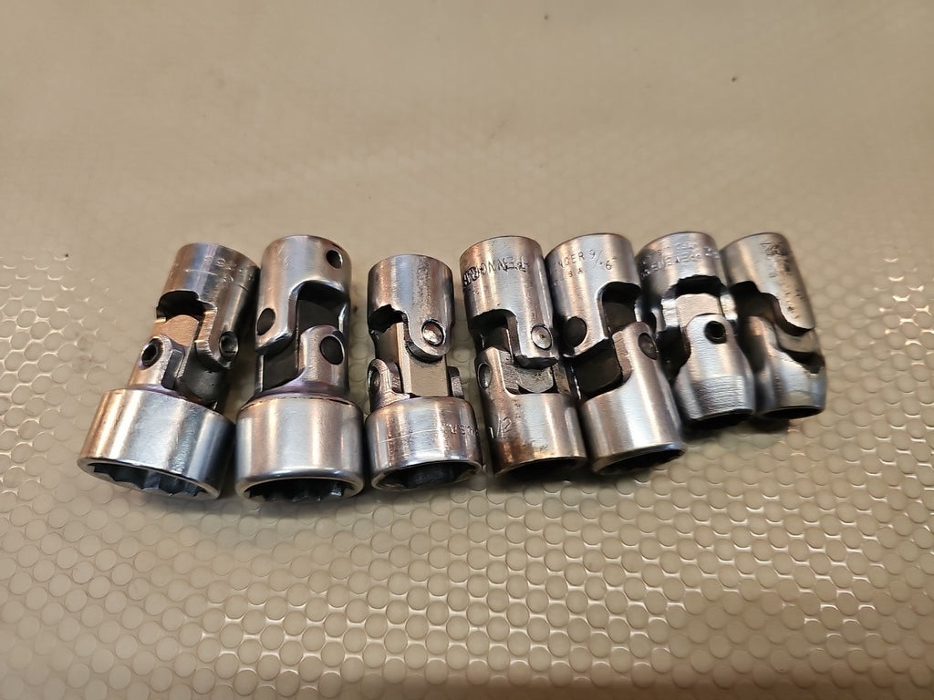 *MADE IN USA* Proto / SK / Other 3/8" Drive 6 Pc. Swivel Socket Set 3/8" to 3/4"