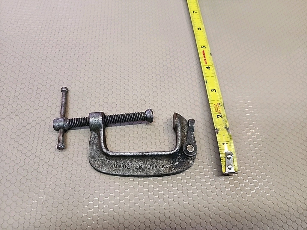 Vintage  2.5" Adjustable C-Clamp #1425 USA Made