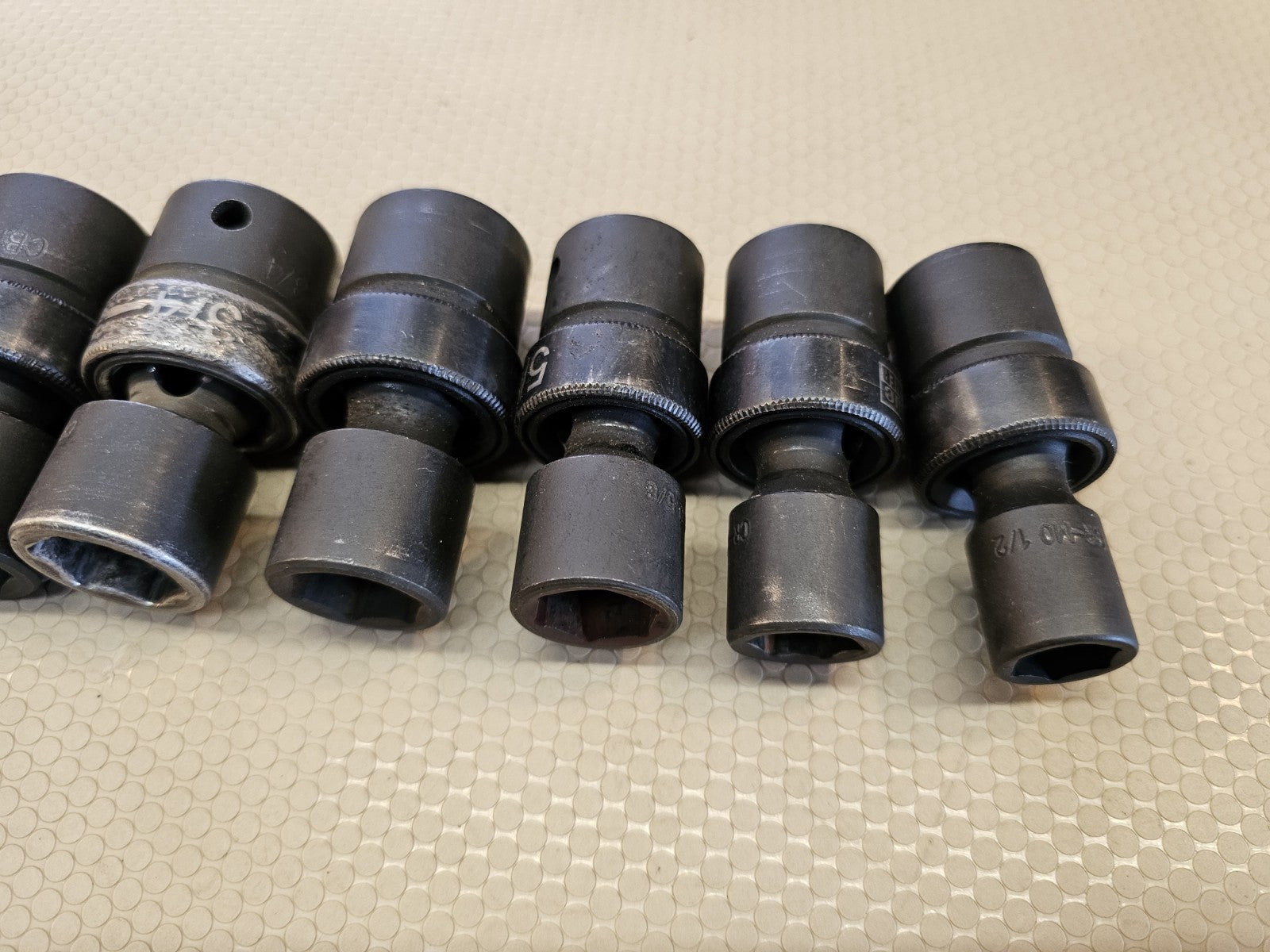 Cornwell Blue Power 8pc 1/2" Dr. 6-PT Swivel Impact SAE Socket Set 1/2-15/16"