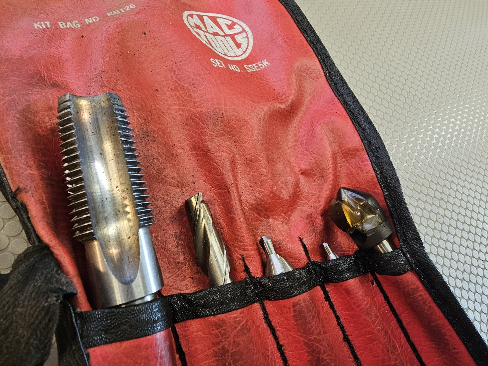 Mac Tools Twist Extractors E3 & E5 From Set SSE5K In Kit Bag No. KB126 Dril bits
