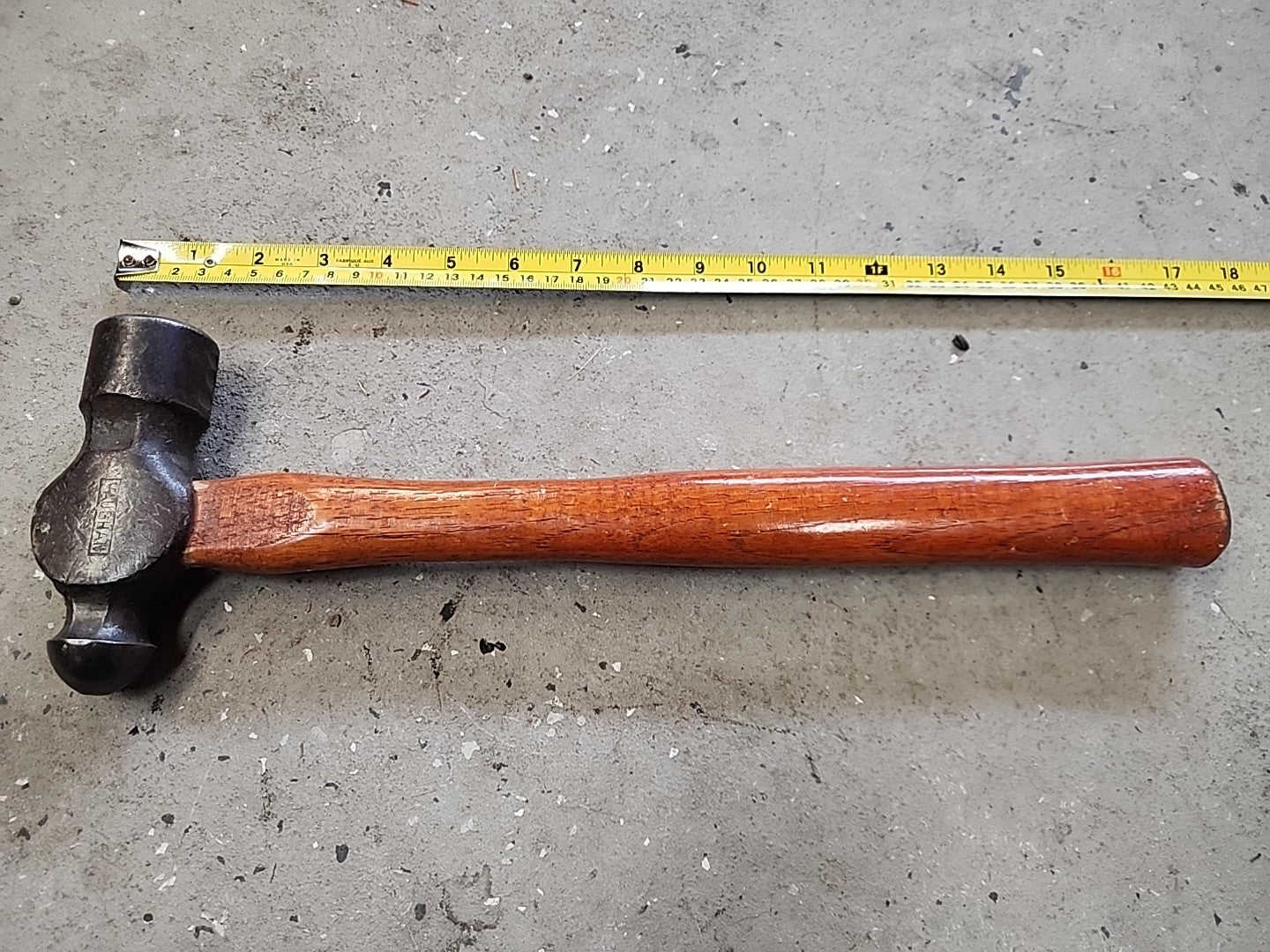 VAUGHAN BALL PEEN HAMMER 16 INCH MADE IN USA 