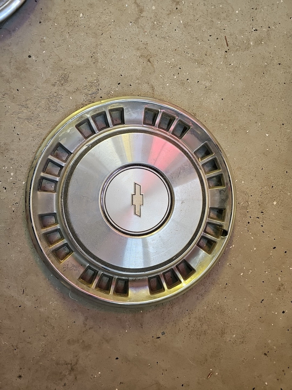 1980-85 Chevy Caprice 15inch Stainless Steel Hub Cap OEM GM *GREAT SHAPE*