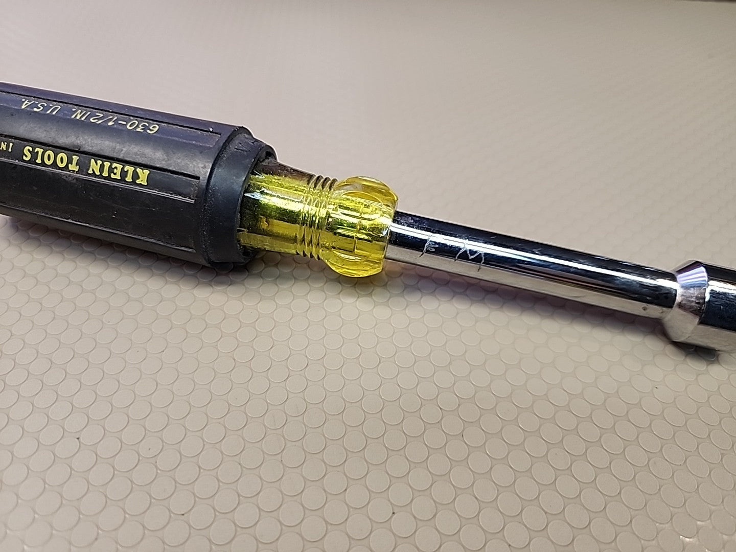 Klein Tools 6 Nut Driver Set SAE 630 Rubber Grip 3" Shaft USA