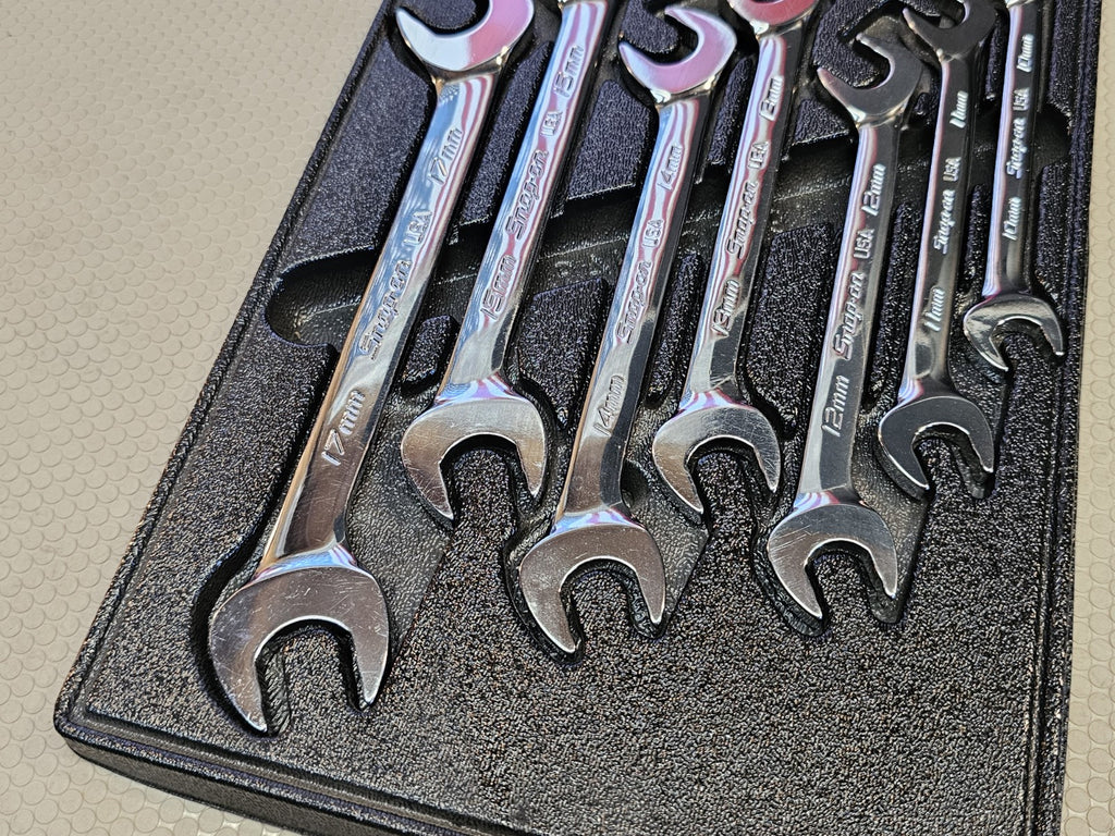 Snap On svsm807a metric 7 pc flank drive plus four way angle wrench set *UNUSED*
