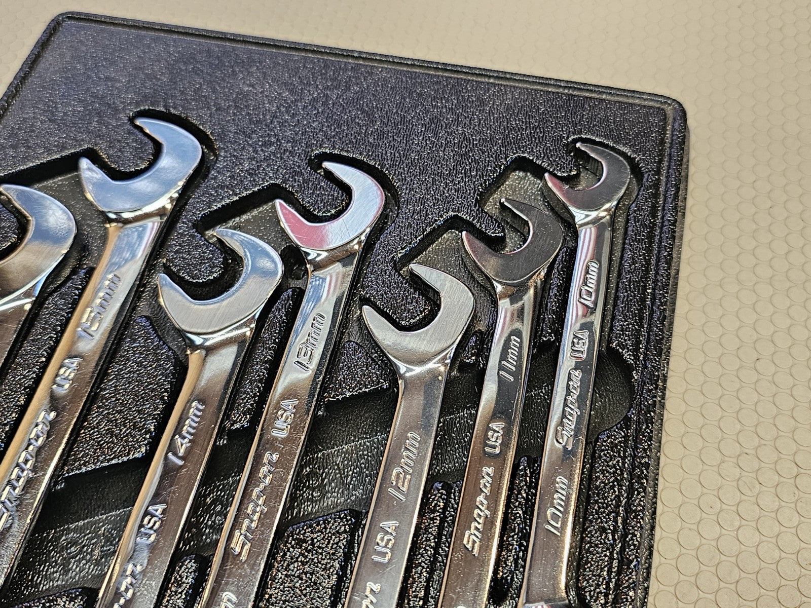 Snap On svsm807a metric 7 pc flank drive plus four way angle wrench set *UNUSED*