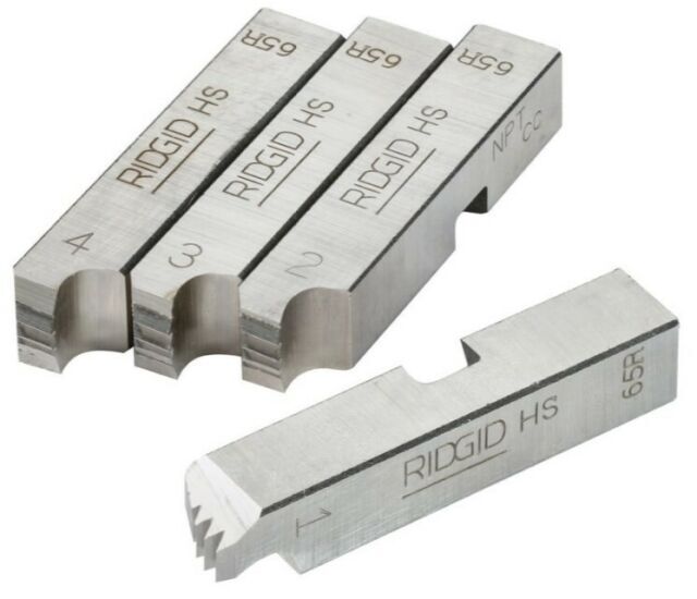 RIDGID 38100 1" - 2" NPT 65-R PIPE THREADING DIES HS RH FOR 65-R THREADERS